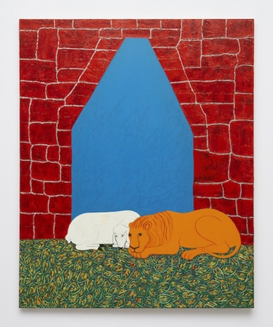 Joan Brown, The Golden Age: The Lion and the Lamb, 1985 , Matthew Marks Gallery