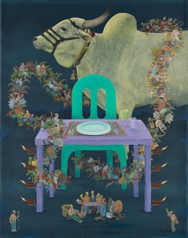 NS Harsha, Camel and the tent times, 2025 , Victoria Miro