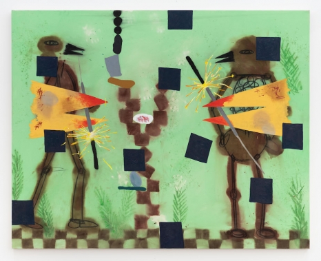 Jan Zöller, there is no way to measure yourself without having someone burning a wunder- kerze together with you, 2026 , Galería Ehrhardt Flórez