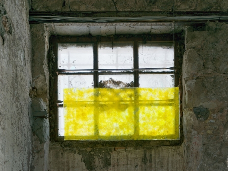 Michael Kleine, Glass sheet yellow, 2025 , Sylvia Kouvali