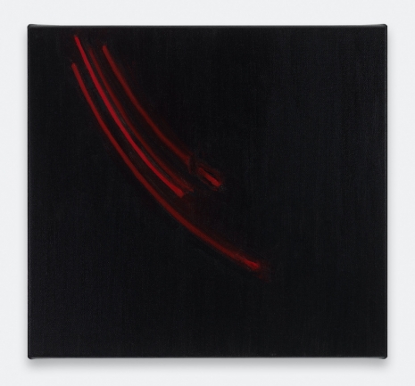 Michael van Ofen, Die Spur des Blutes in `Der heilige Franziskus empfängt die Stigmata´, Meister der Kölner Schule um 1500, 2018-2026   , Sies + Höke Galerie
