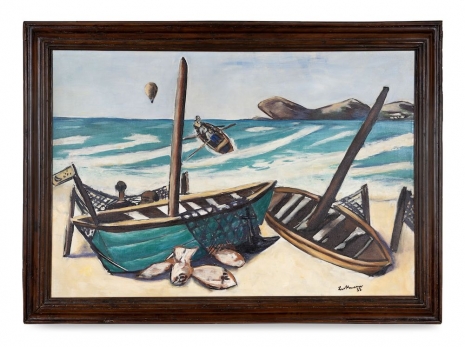 Max Beckmann, Küstenlandschaft mit Ballon (Seashore with Balloon), 1932 , Hauser & Wirth