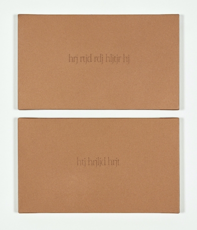 Irma Blank, Global Writings, La lingua ritrovata, poesia minima, 10-2-04, 2004 , Mai 36 Galerie