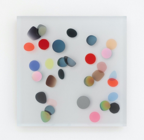 Jim Lambie , January 2018, Blush light moves across the waters skin, 2025 , Anton Kern Gallery