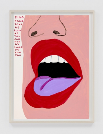 David Shrigley , Untitled (Sing Your Song), 2026 , Anton Kern Gallery