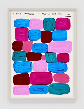 David Shrigley , Untitled (I Have Completed My Project And Now I Am Happy), 2026, Anton Kern Gallery