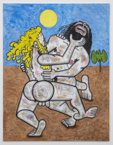 Carroll Dunham , Big Men (1), 2019 - 2020 , Tim Van Laere Gallery