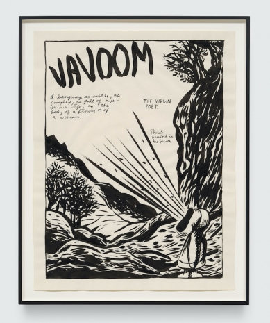 Raymond Pettibon , No Title (Vavoom a language...), 1987 , Regen Projects