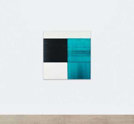 Callum Innes , Exposed Painting Caribbean Turquoise, 2024, Sean Kelly