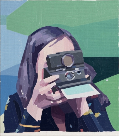 Guy Yanai, Woman with Polaroid, 2026 , Monica De Cardenas