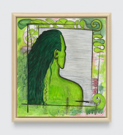 Carroll Dunham, Qualiascope: Female Captured Alone, 2021, David Zwirner