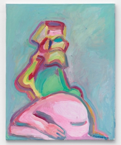 Maria Lassnig  , Rosa Bauch (Pink Belly), 1997, Hauser & Wirth