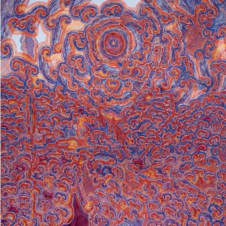 Haas Brothers, Hill Sunset, 2026 (detail), Boesky Gallery