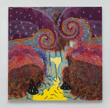 Haas Brothers, Yellow Waterfall, 2026 , Boesky Gallery