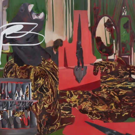 Dora Jeridi, Interior Scene, 2026 (detail), Boesky Gallery