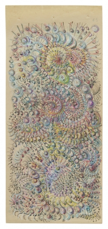 Jordan Belson, Peacock Book drawing 63, 1952 , Matthew Marks Gallery