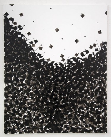 Pouran Jinchi, Black Painting (The Blind Owl Series), 2013, The Third Line