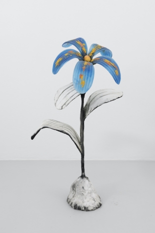 Nathalie Djurberg & Hans Berg, You have come to the right place (Blue & yellow, big leaves), 2025 , Giò Marconi