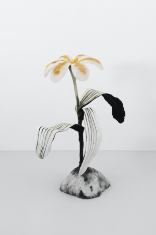 Nathalie Djurberg & Hans Berg, You have come to the right place (Big leaves, white & yellow petals), 2025 , Giò Marconi