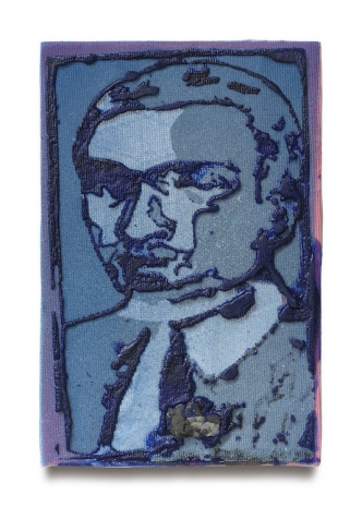 Austin Martin White, Postcard painting (Aleijadinho portrait), 2026 , Capitain Petzel