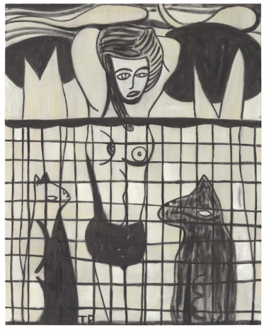 Tal R, Irma Behind Fence, 2026 , Tim Van Laere Gallery