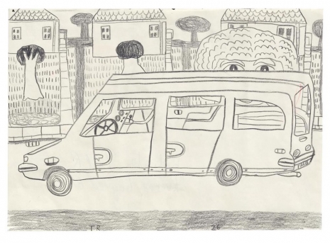 Tal R, Belinda Behind Car, 2026 , Tim Van Laere Gallery
