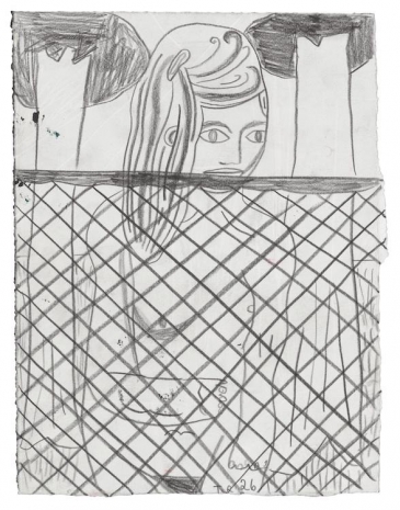 Tal R, Debbie Behind Fence, 2026 , Tim Van Laere Gallery