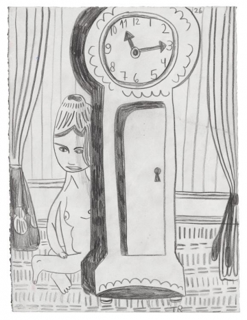 Tal R, Judith Behind Clock, 2026 , Tim Van Laere Gallery