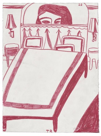 Tal R, Elvira Behind Bed, 2026 , Tim Van Laere Gallery