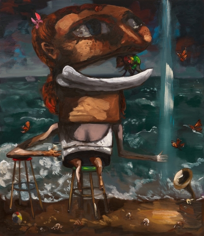 Dana Schutz , The Singer, 2026 , Gagosian