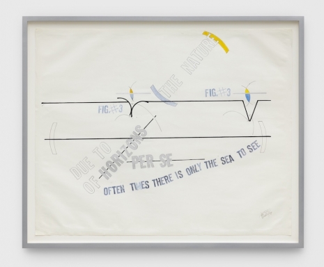 Lawrence Weiner, Untitled [OFTEN TIMES THERE IS ONLY THE SEA TO SEE], 2001, MASSIMODECARLO