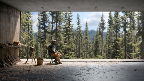David Claerbout, The woodcarver and the forest, 2025, Esther Schipper