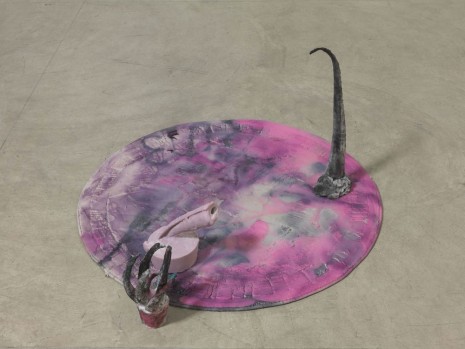 Kaari Upson, Pink, Purple (Random Square), 2013, MASSIMODECARLO