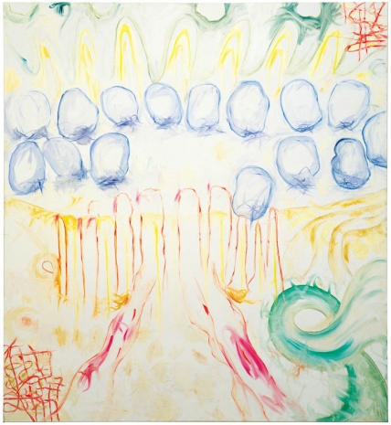 Jutta Koether, WB II (William Blake / He felt the female & c), 1997 , Galerie Buchholz