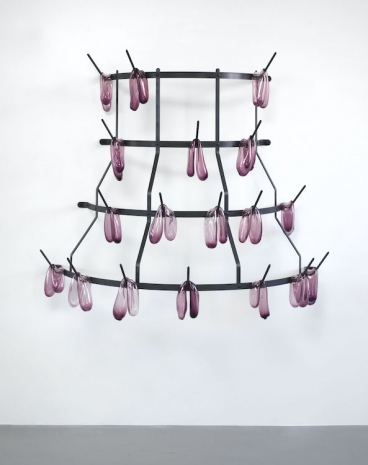 Monica Bonvicini , On the Rack (dark purple), 2024 , Galerie Gisela Capitain