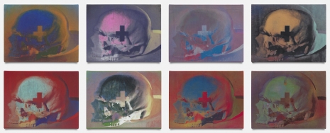 Kelley Walker, Skullzs [Nurbs + Skin] cfebahdg, 2026 , Galerie Gisela Capitain