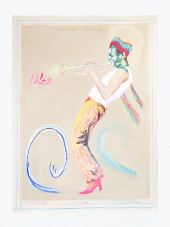 Alessandro Pessoli, NY Window (Miles), 2026, Anton Kern Gallery