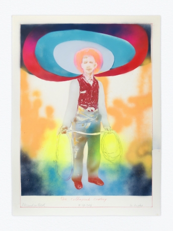 Alessandro Pessoli, NY Window (The collapsed cowboy), 2026, Anton Kern Gallery