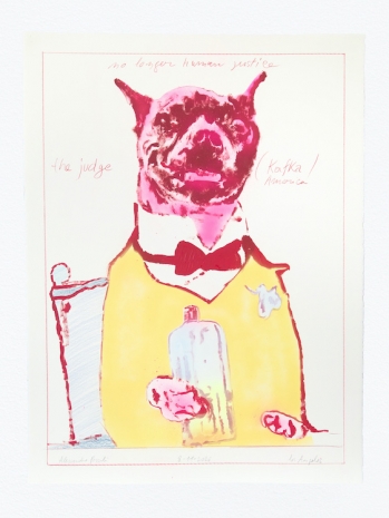 Alessandro Pessoli, NY Window (The judge), 2026, Anton Kern Gallery