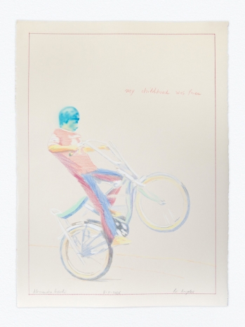 Alessandro Pessoli, NY Window (My childhood was free), 2026, Anton Kern Gallery
