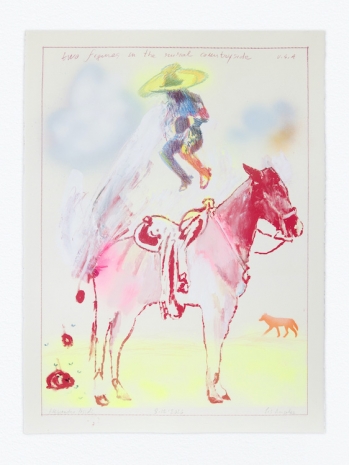 Alessandro Pessoli, NY Window (Rural countryside), 2026, Anton Kern Gallery