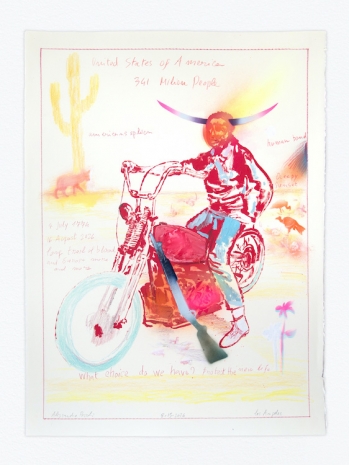 Alessandro Pessoli, NY Window (What choice do we have?), 2026, Anton Kern Gallery
