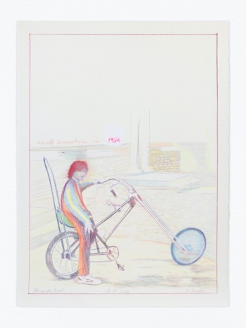 Alessandro Pessoli, NY Window (Myself somewhere in 1974), 2026, Anton Kern Gallery