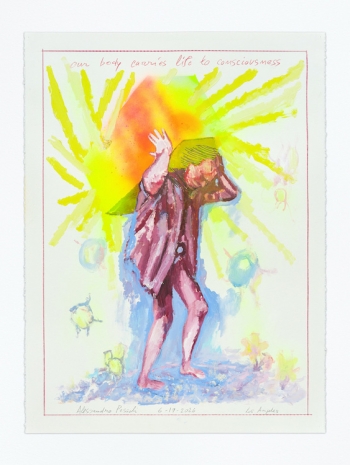 Alessandro Pessoli, NY Window (Our body carries life to consciousness), 2026, Anton Kern Gallery