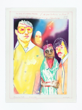 Alessandro Pessoli, NY Window (The family of conspiracy theories), 2026, Anton Kern Gallery