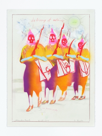 Alessandro Pessoli, NY Window (Delivery of nothing), 2026, Anton Kern Gallery