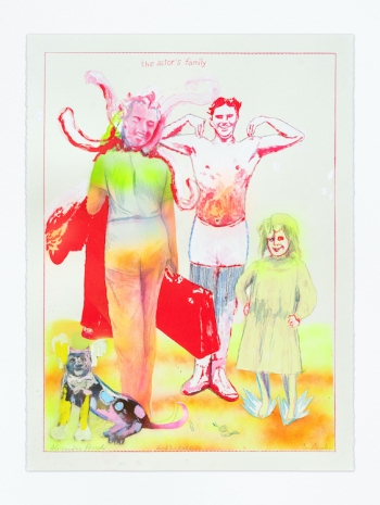 Alessandro Pessoli, NY Window (The actor's family), 2026, Anton Kern Gallery