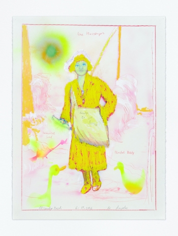 Alessandro Pessoli, NY Window (The messenger), 2026, Anton Kern Gallery
