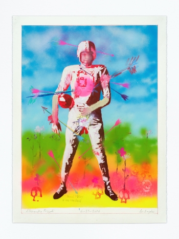 Alessandro Pessoli, NY Window (Proud Mikey is on the field), 2026, Anton Kern Gallery