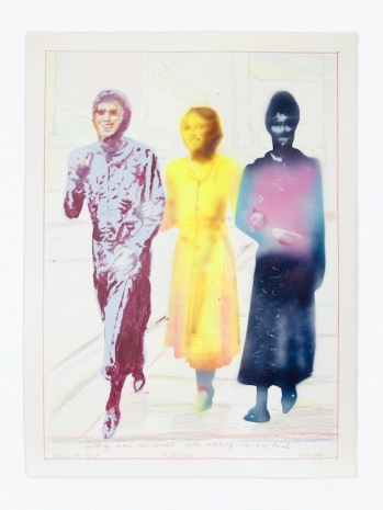 Alessandro Pessoli, NY Window (Walking down the street), 2026, Anton Kern Gallery